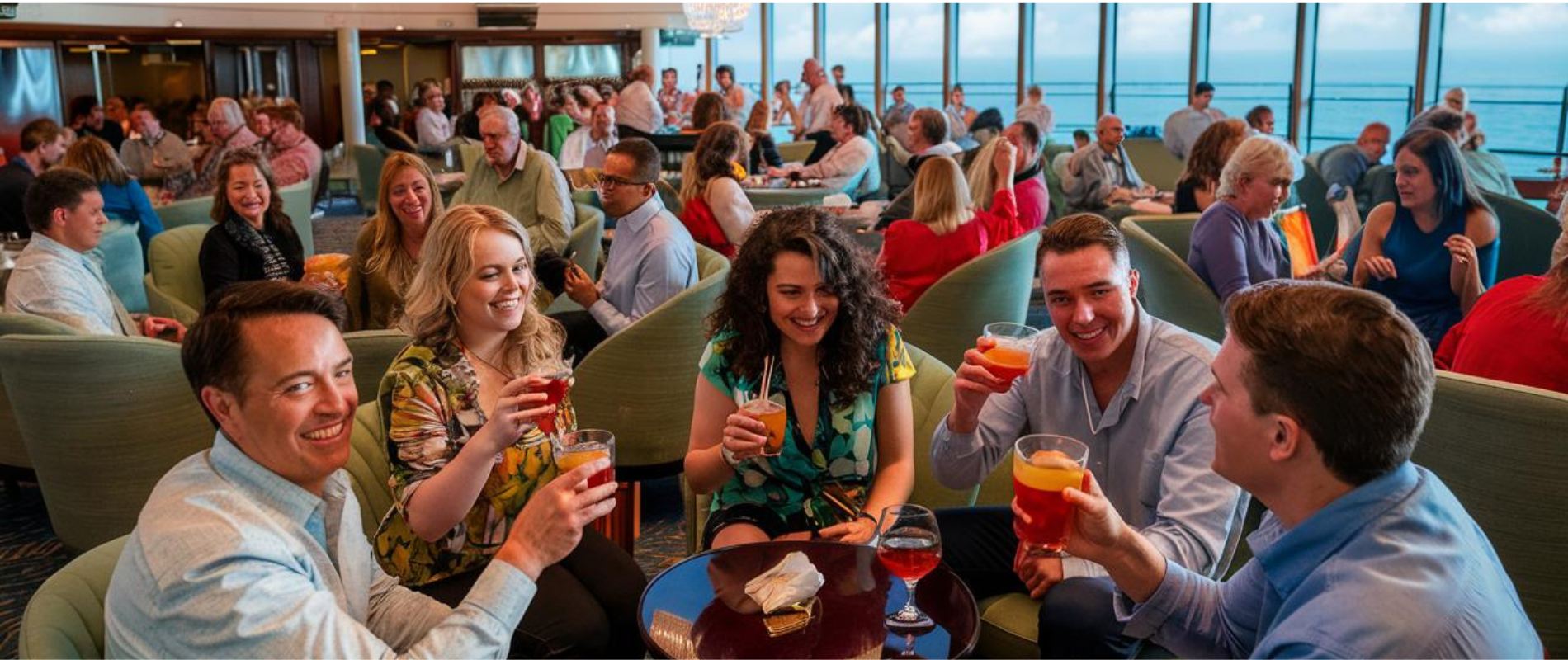 Drinks on board a cruise ship