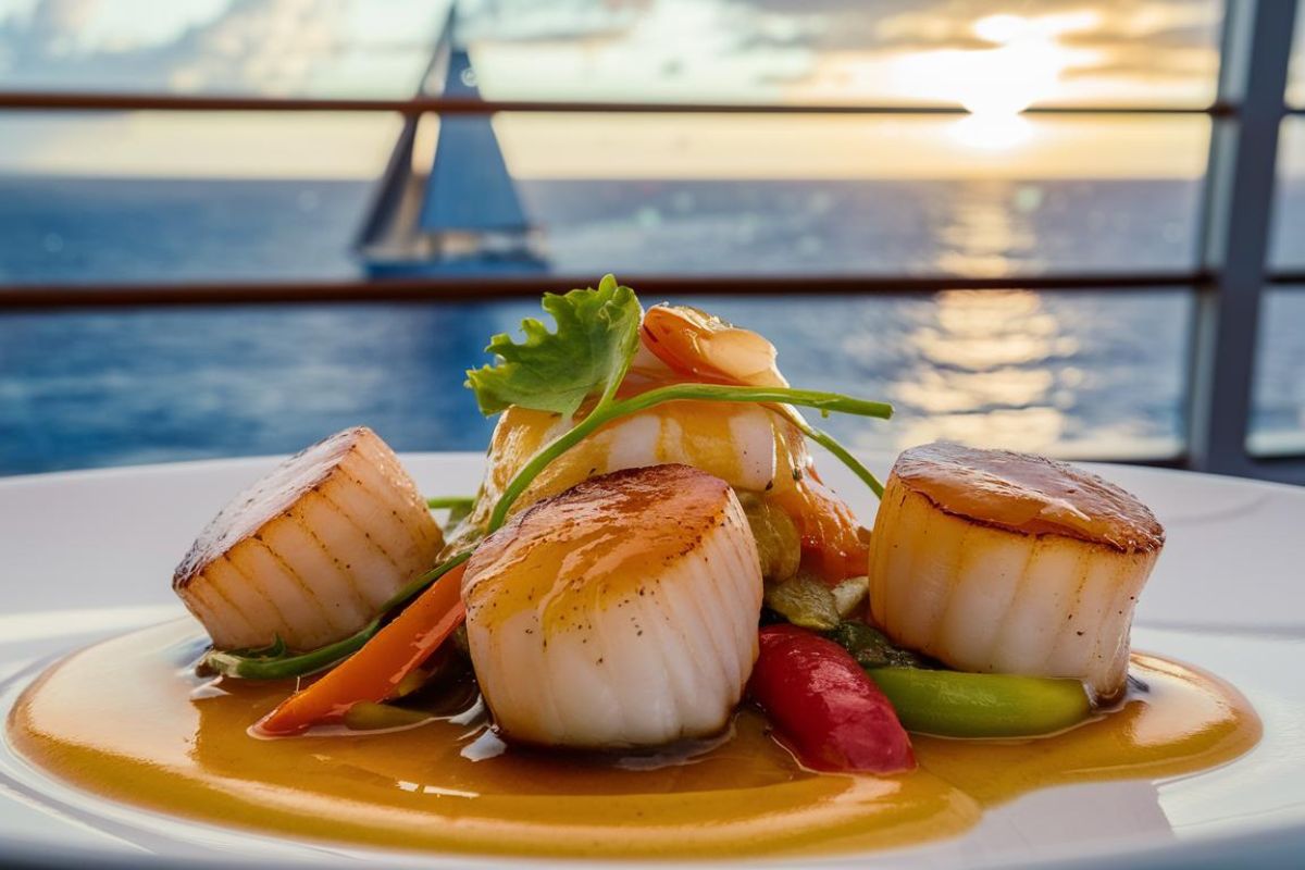 Scallops at Pinnacle Grill (Holland America)