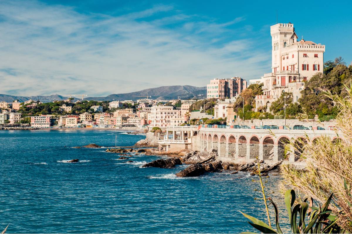 Port Genoa in Italy