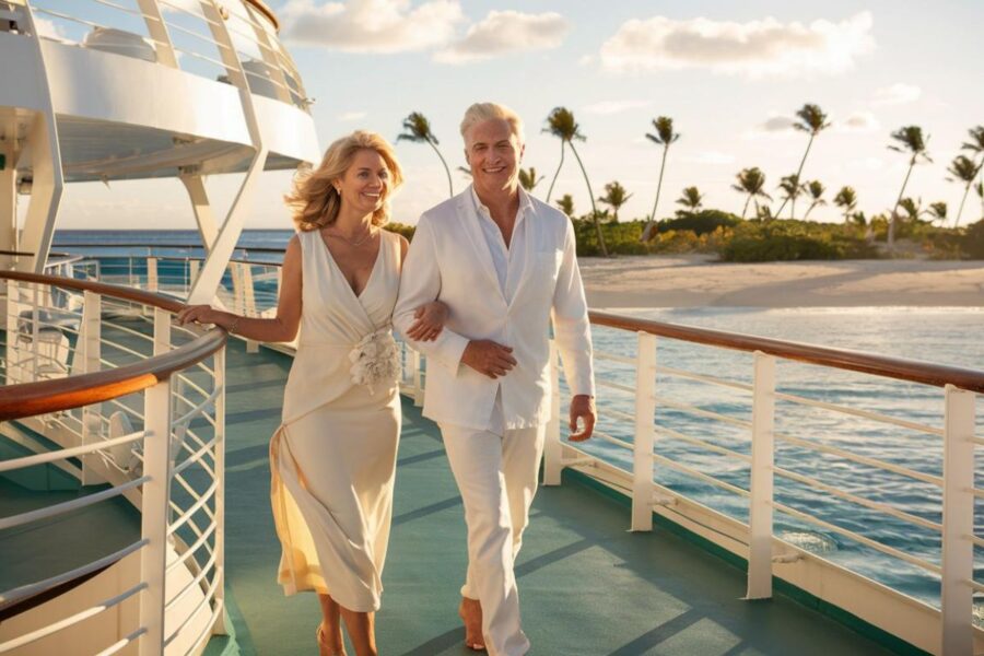 Couple in the Caribbean on a Azamara Cruises - Small Ship Luxury