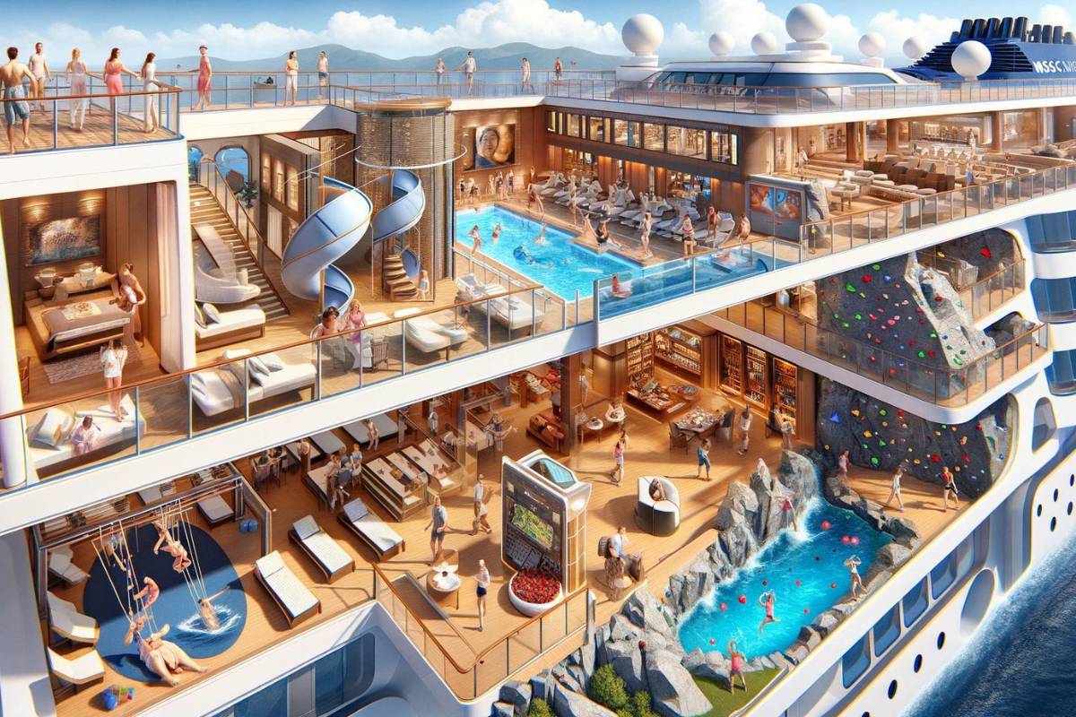 Facilities on MSC cruise ships