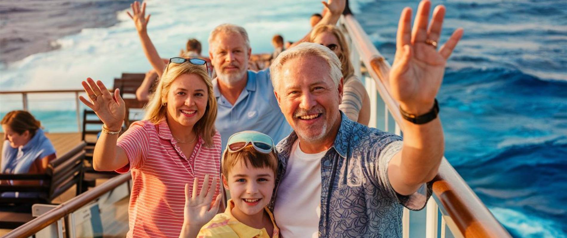 Family on a Fred. Olsen Cruise Line