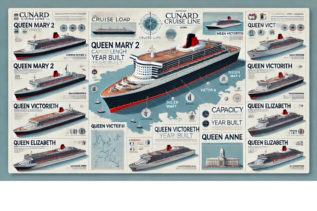 Fleet of ships - Cunard Cruise Line