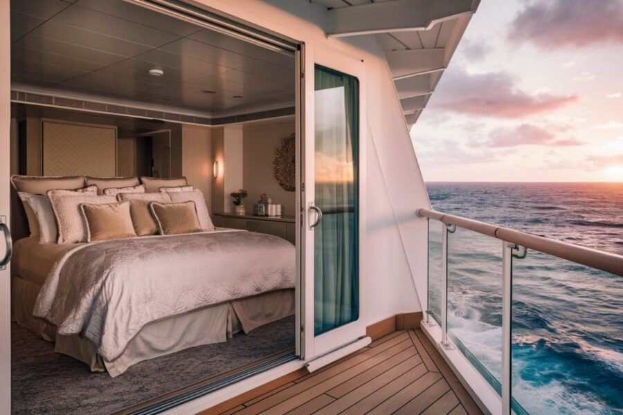 Luxury cabin on a Celebrity Cruises
