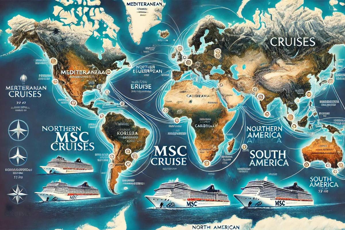 MSC Cruise Destinations on MSC cruise ships