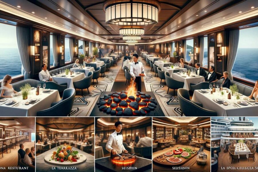 Silversea's luxurious cruise ship restaurant