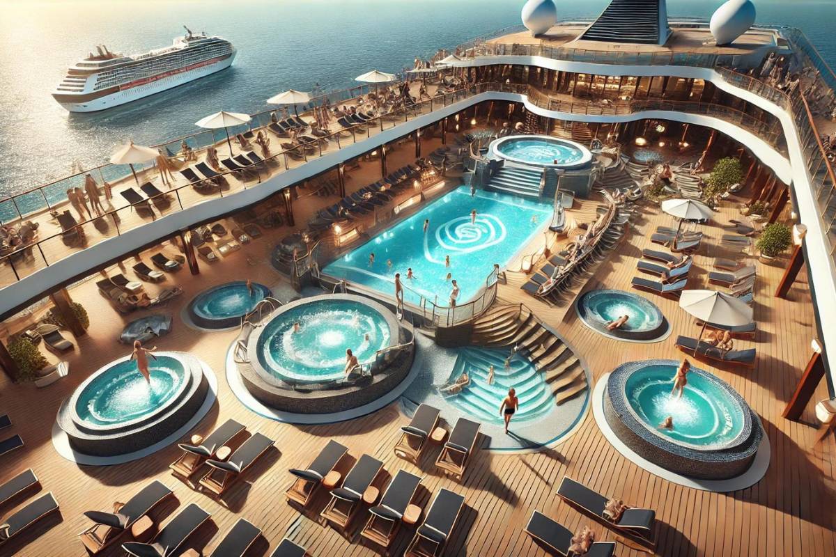 Swimming pools onboard Regent Seven Seas Cruise Line