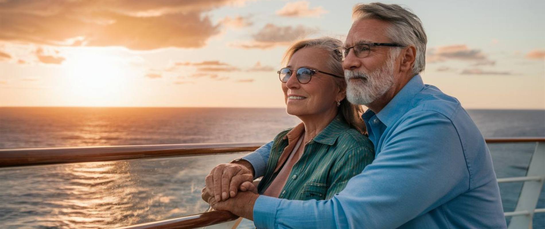 Older couple at a restaurant on a Costa Cruise ship (1)