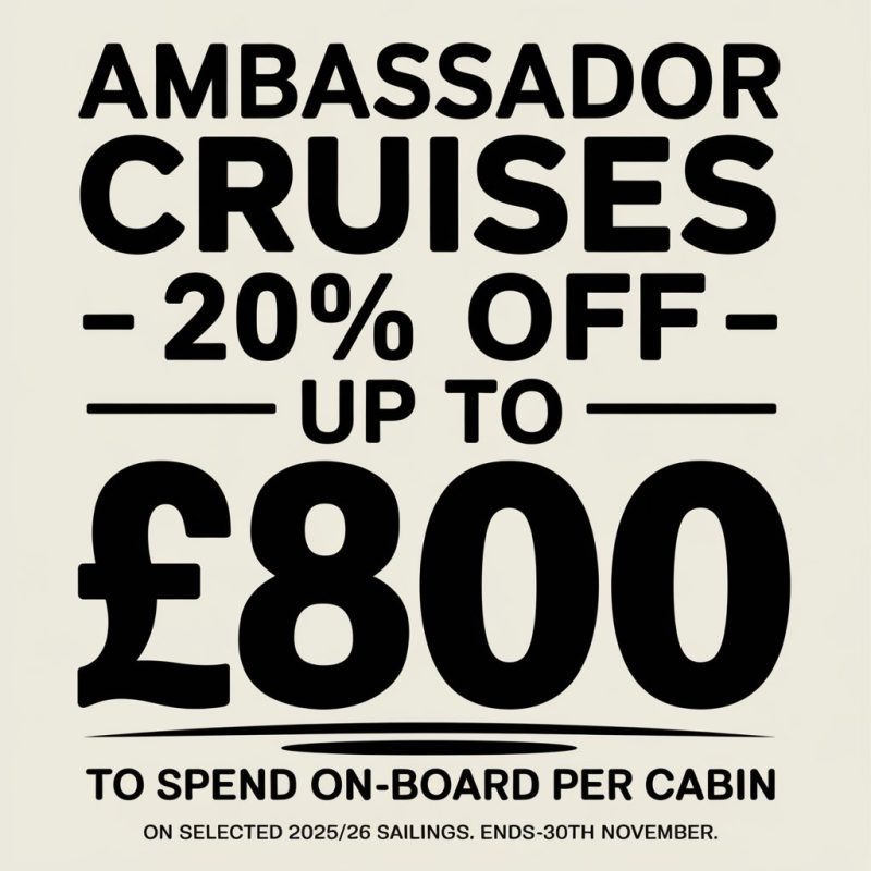 Ambassador Cruises deals for 2025 2026