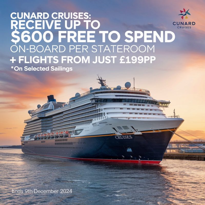 Curnard Cruises special deal for 2024