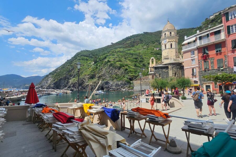 Hire a car and visit the pretty town of Vernazza in the Cinque Terre