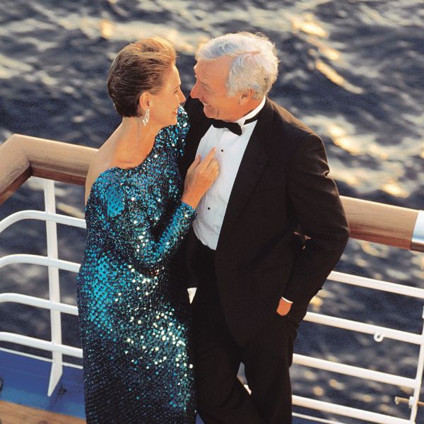 Senior couple on a cruise
