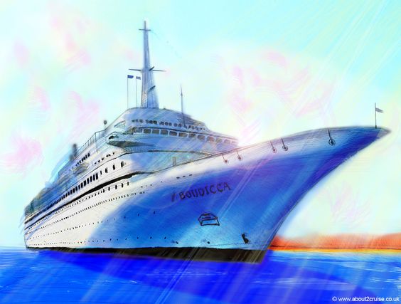 A NICE DRAWING OF THE FRED. OLSEN BOUDICCA
