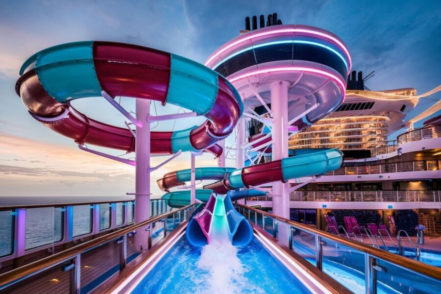 Cruise ship water slide of the future