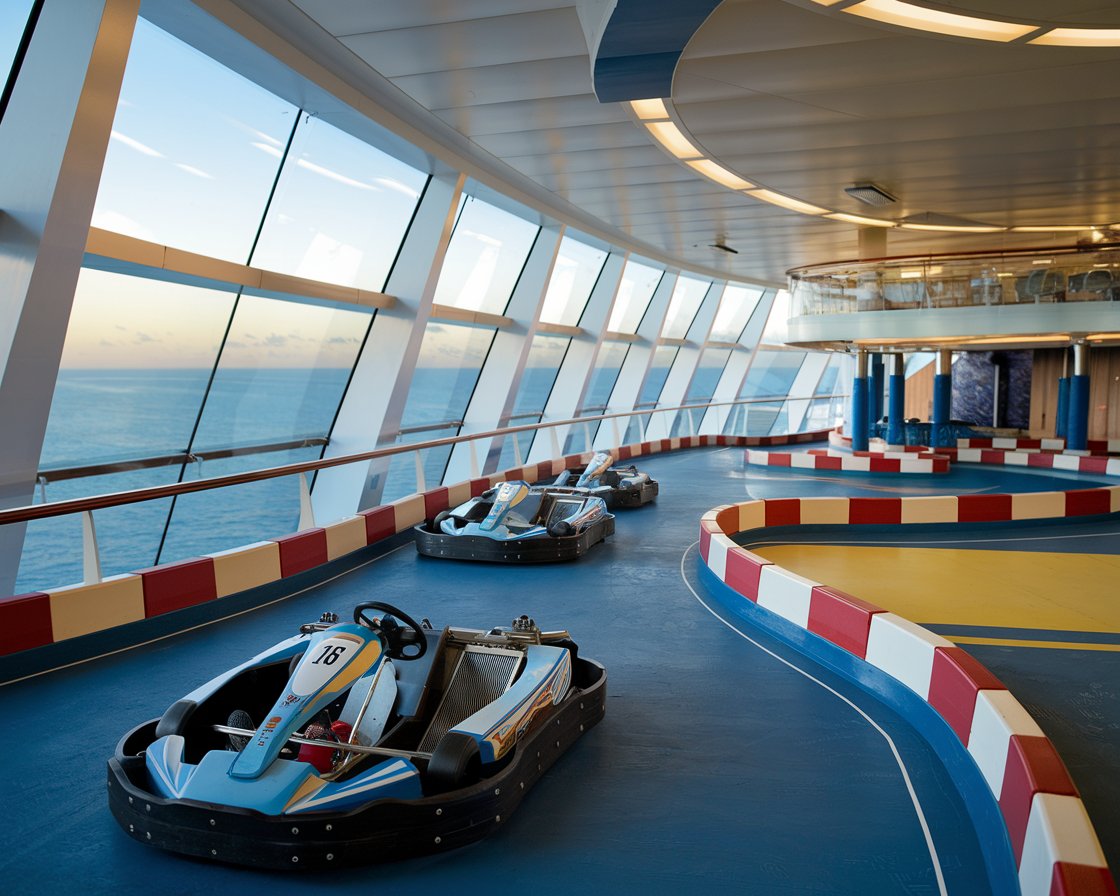 Go-Kart Tracks Available on ships like Norwegian Bliss