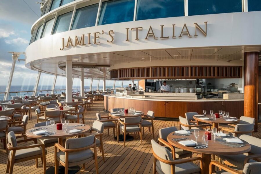 Jamie's Italian restaurant on the Symphony of the Seas cruise ship