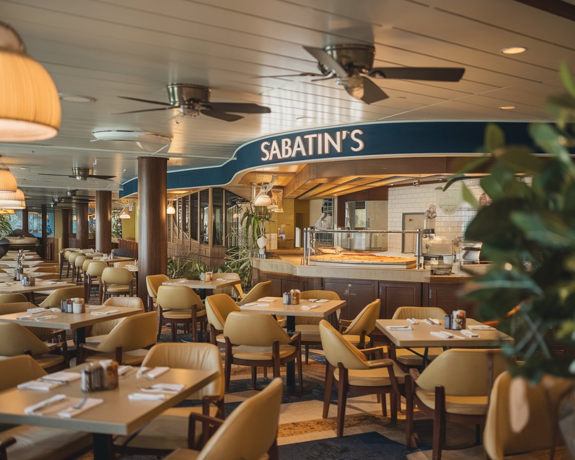 Sabatini’s Italian Trattoria on a Princess cruise ship