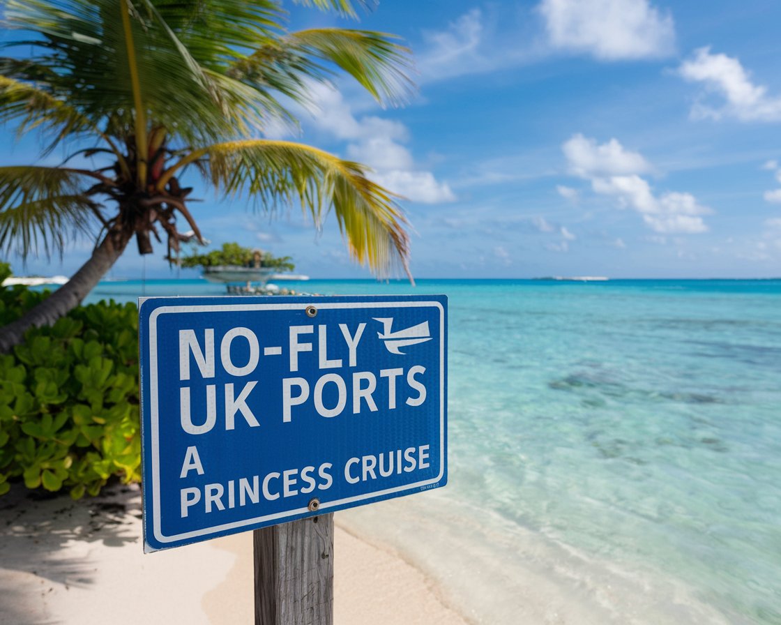 Sign No-fly UK Ports Princess cruise