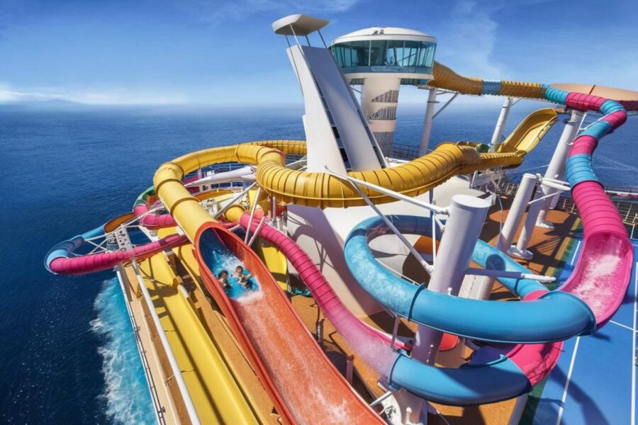 Water Slide on the top deck of Harmony of the Seas