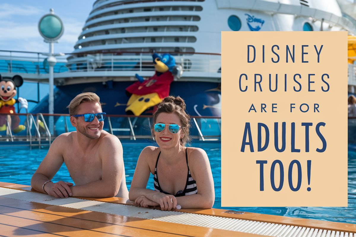 2 adults in the adults pool on a Disney Cruise