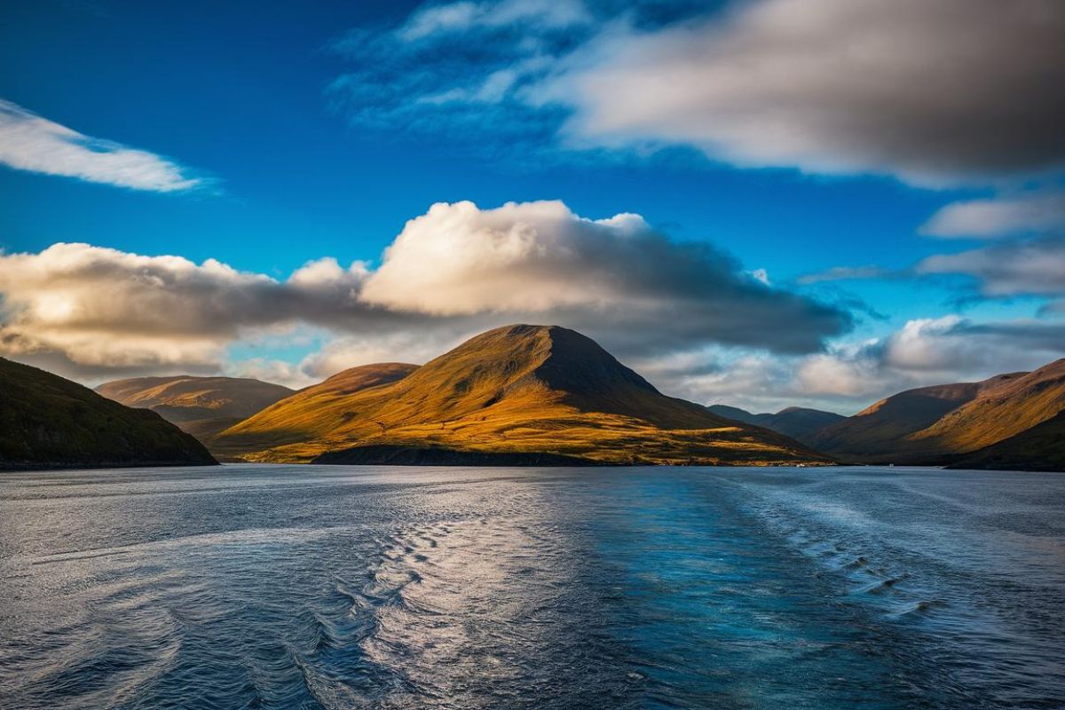 Looking at the water on a Hebridean Island Cruise in Scotland