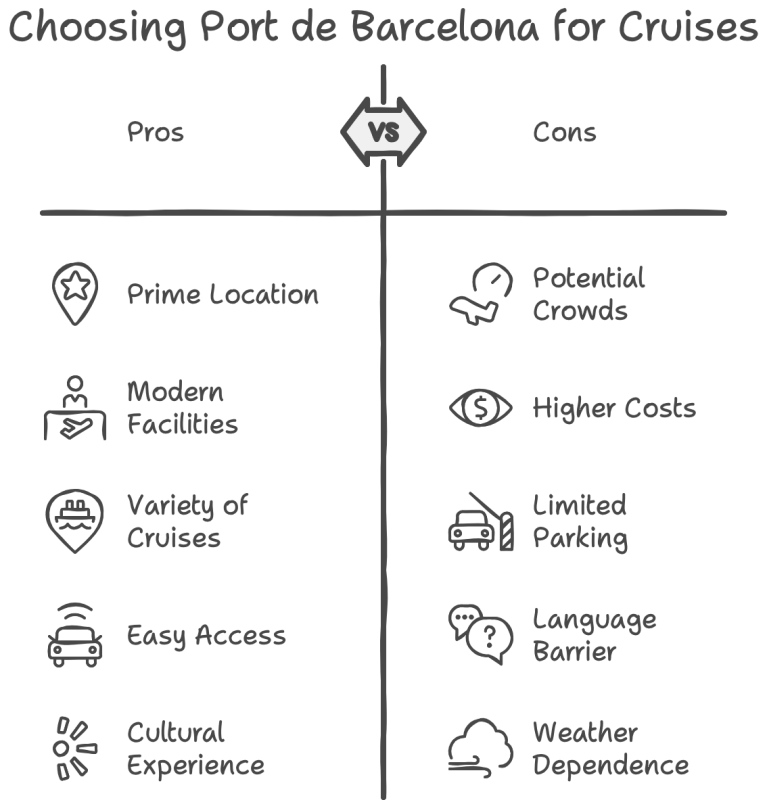 Pro and Cons to Barcelona Port