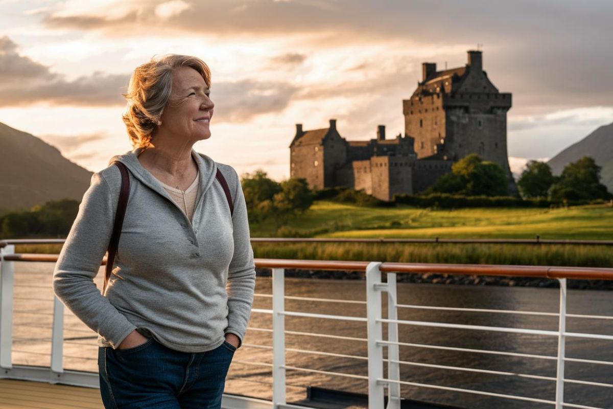 Single lady on a Hebridean Island Cruise in Scotland