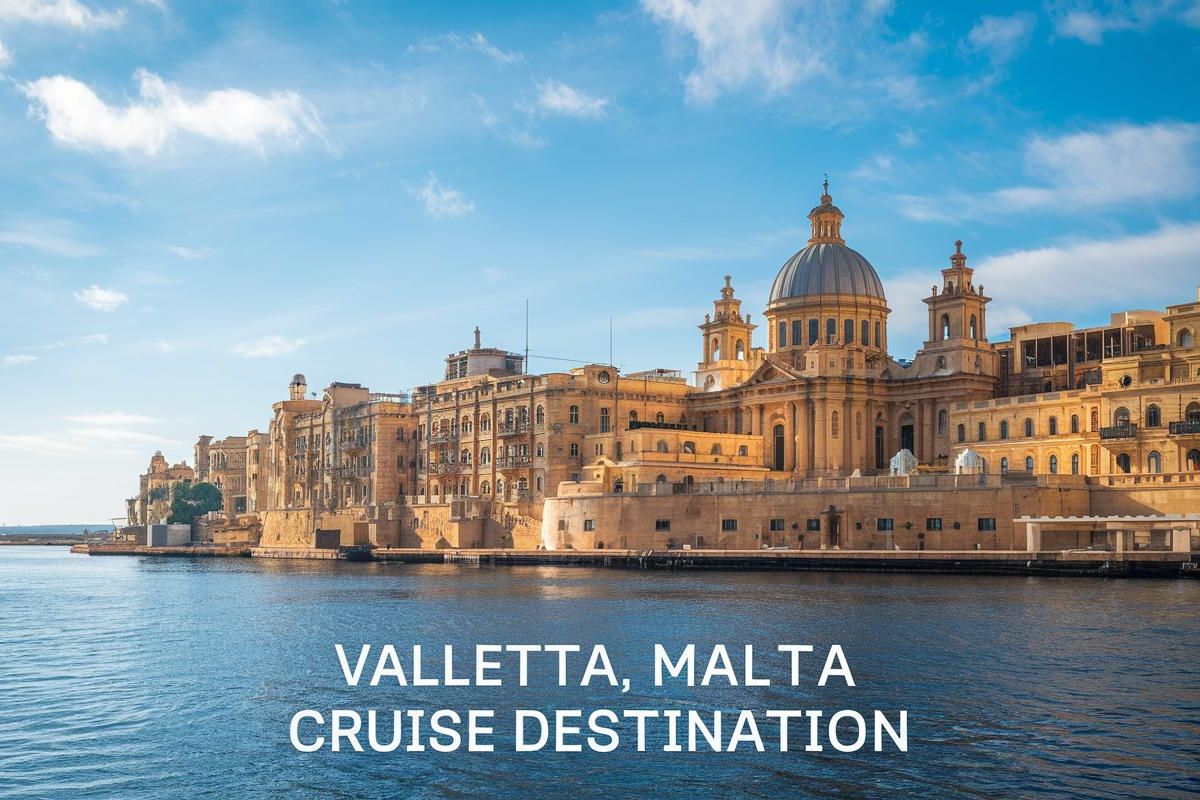 Valletta in Malta. Cruise port destination. Sunny day