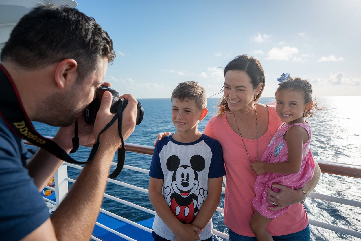 family on a Disney Cruise Ship