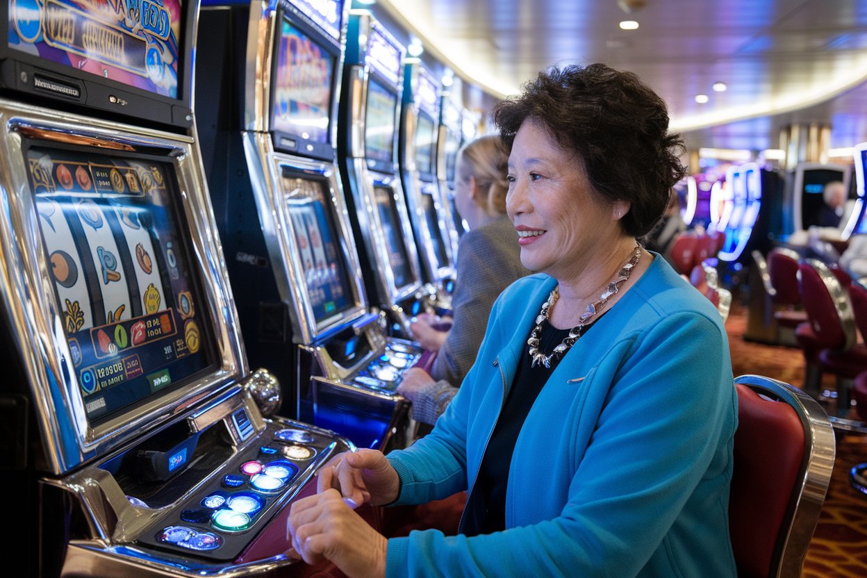 Casino on Queen Elizabeth cruise ship