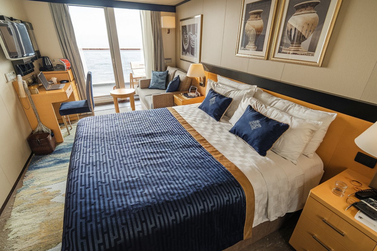 Renovated cabin on Queen Elizabeth cruise ship