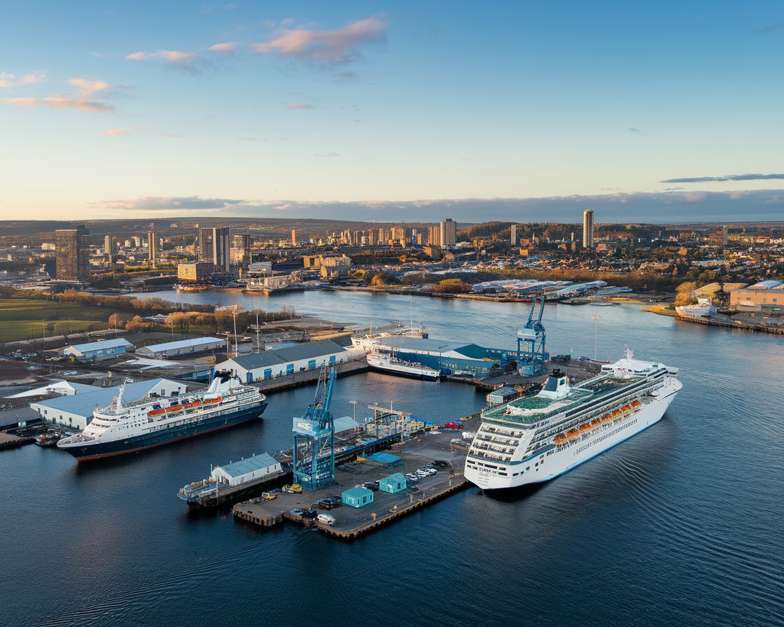 Rosyth Port Aerial Shot