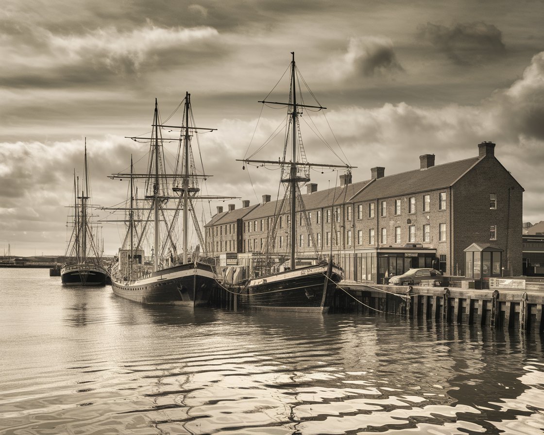 Harwich International Port in the late 19th century.