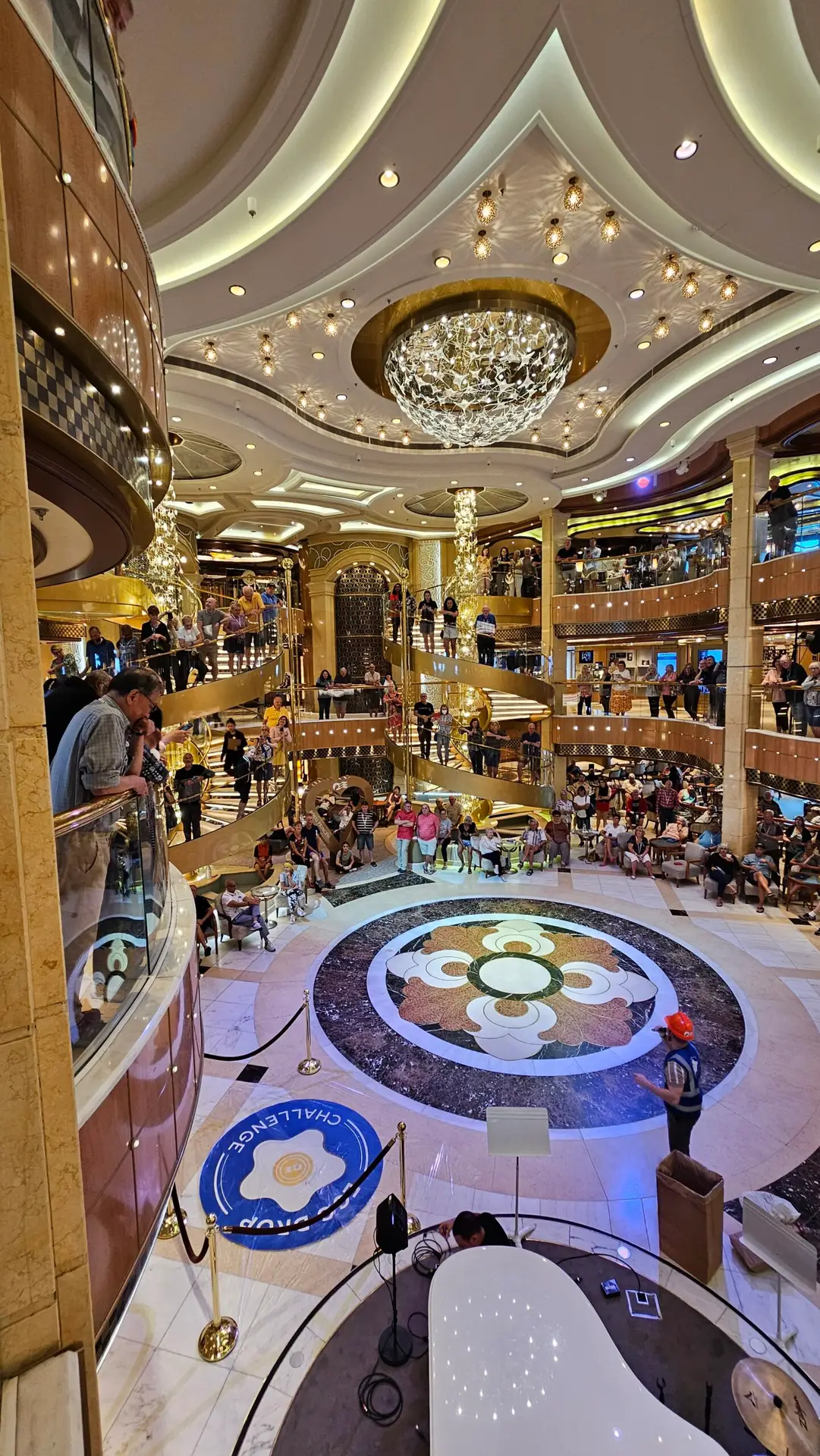 Main Piazza central on Royal Princess cruise ship