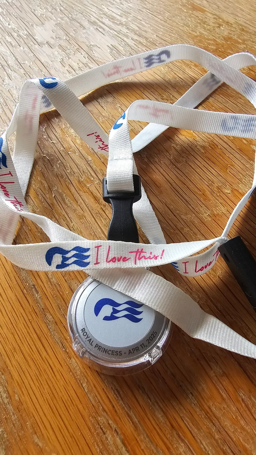 MedallionClass pass from Royal Princess cruise