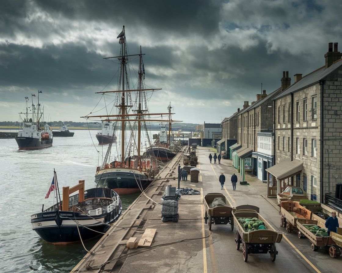 Port of Dover in the late 19th century.