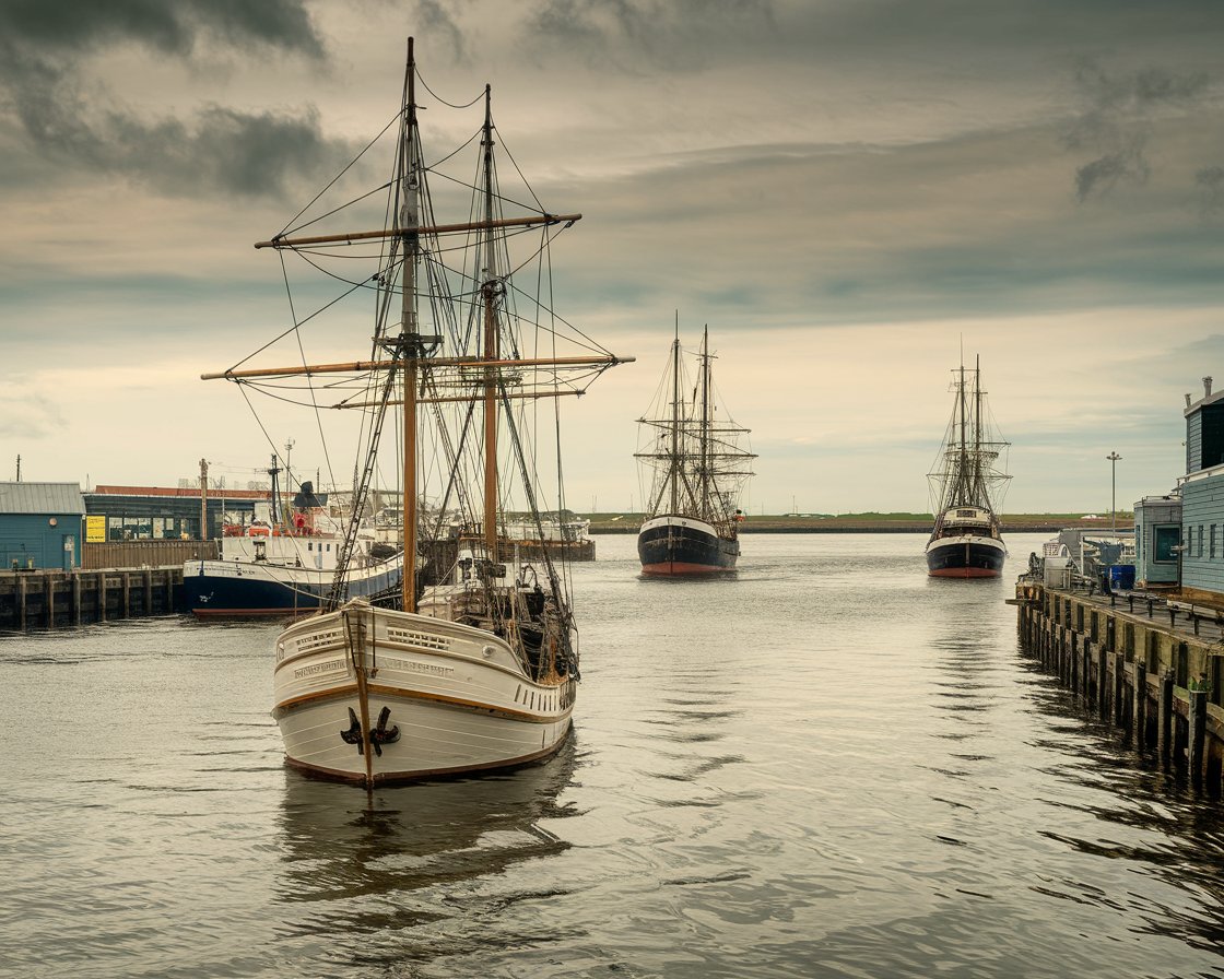 Port of Hull in the late 19th century