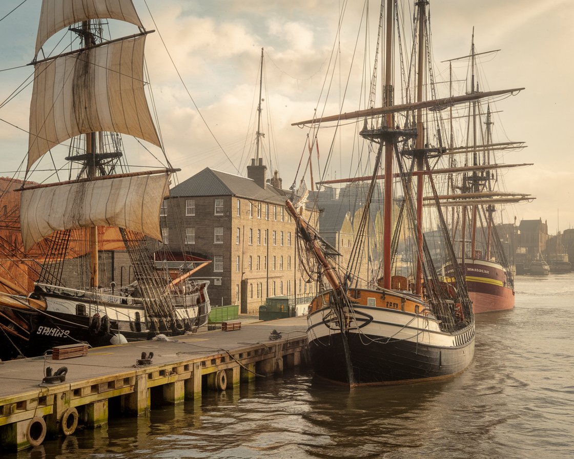 Port of Leith in the late 19th century.