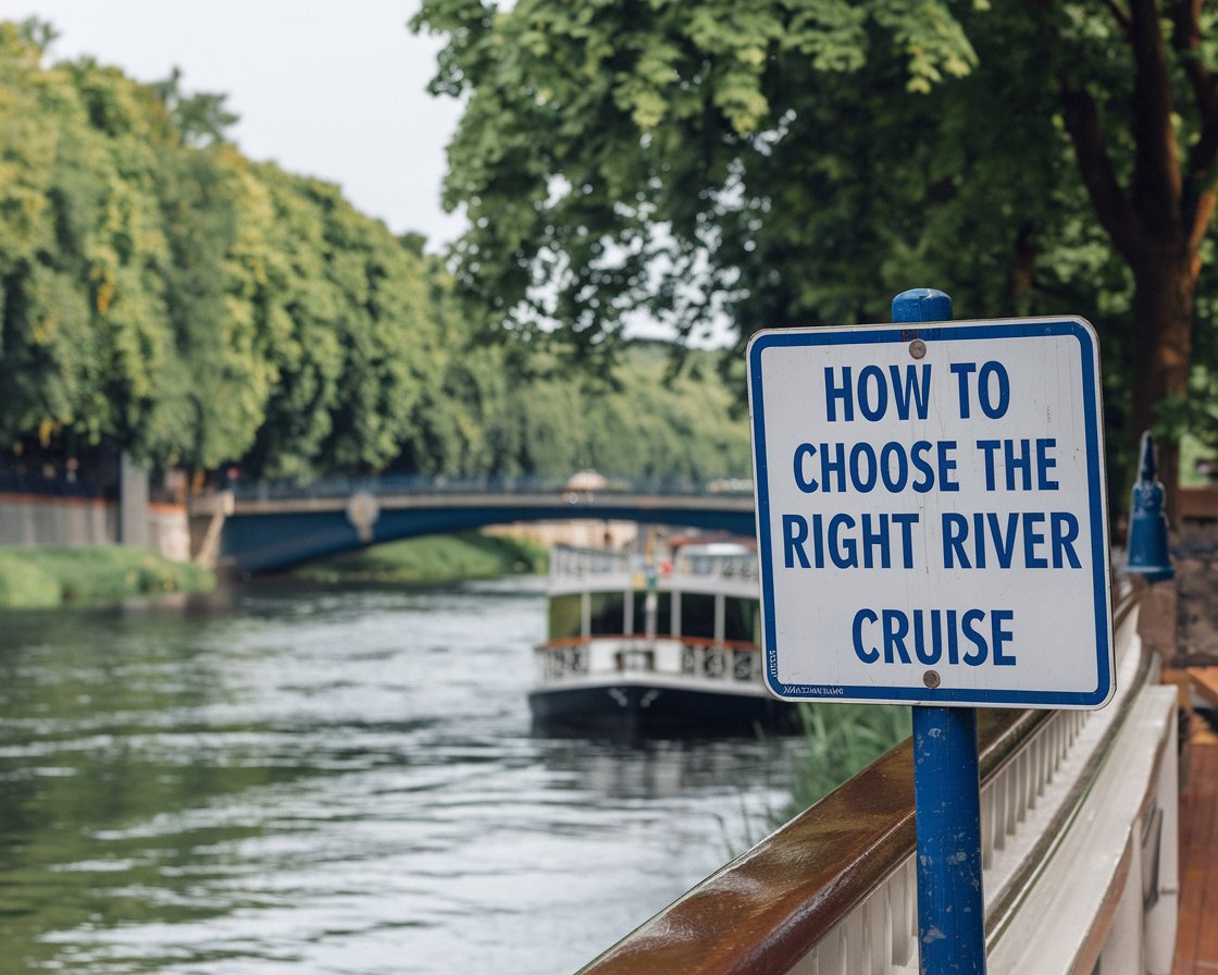 Sign How to Choose the Right River Cruise. on a river cruise