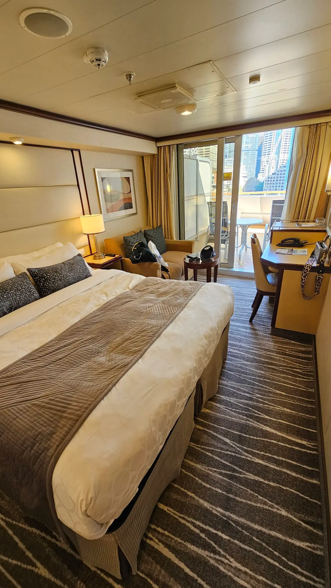 Our balcony room on Royal Princess