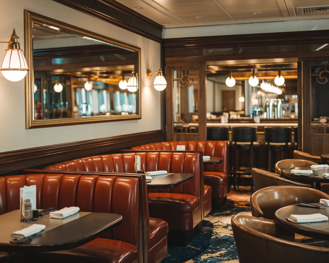 Steakhouse restaurant on Norwegian Breakaway cruise ship