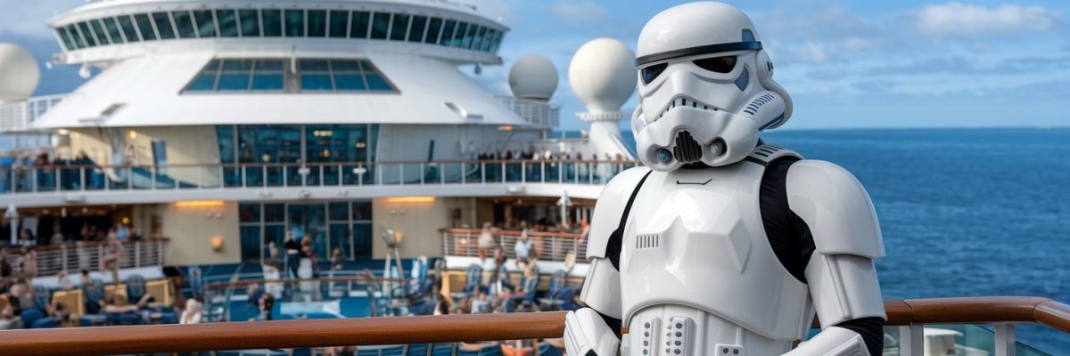 Star wars character on a themed cruise ship