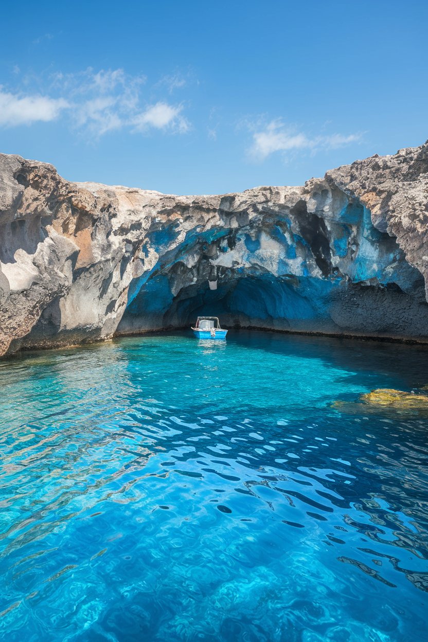 Boat at Milos in Greece