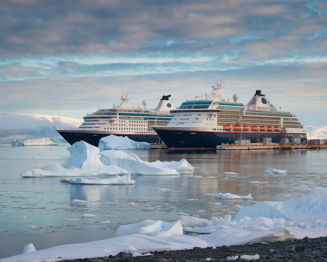 Cruise ships at Resolute Bay Port