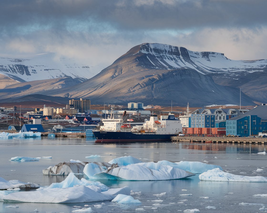 Nuuk Port in Greenland capital city