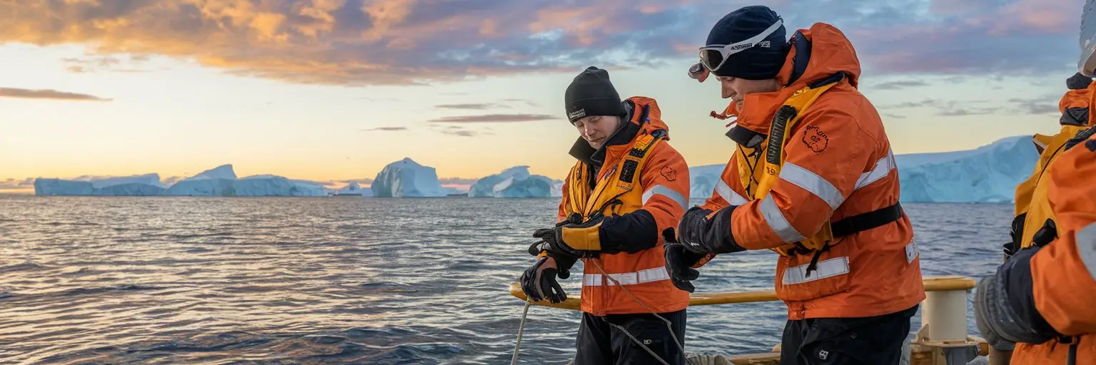 Polar Crews learning through practical activities at sea