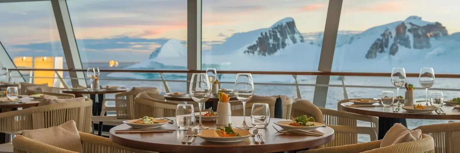 Polar Cruise dining experiences with regional delicacies and global dishes