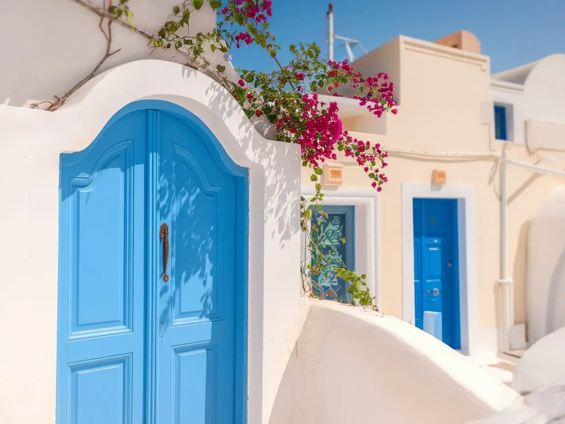 Santorini's best photo spots in the intricate details of traditional architecture