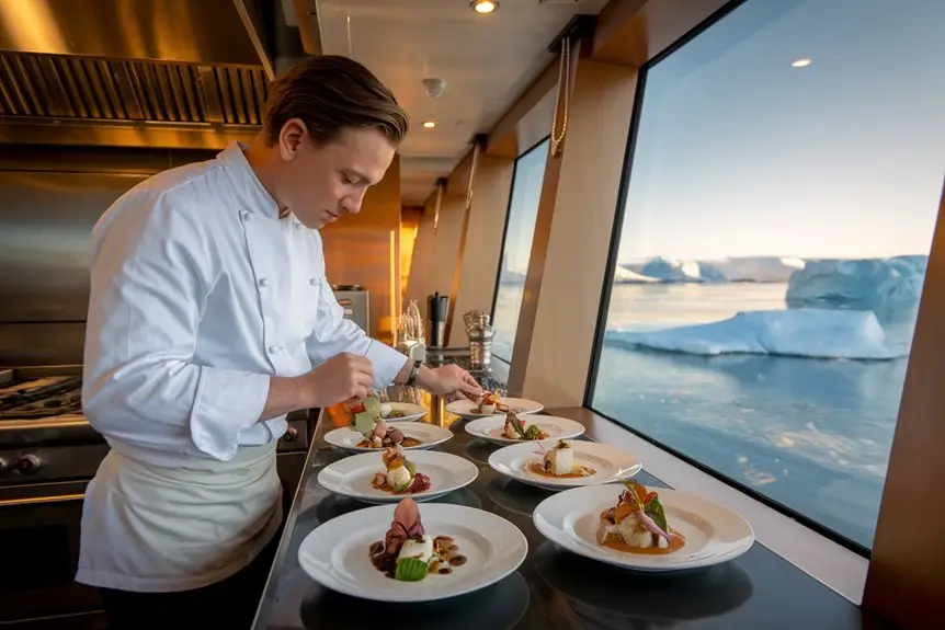 gourmet cuisine in antarctica