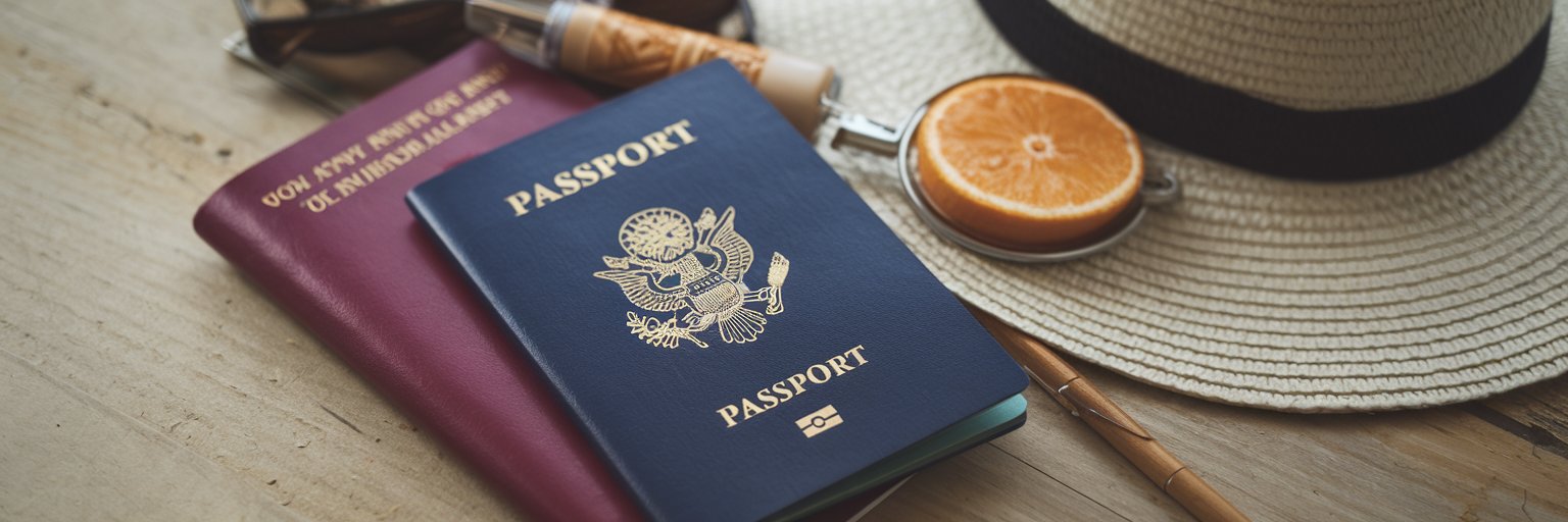 picture of passport and other required travel documents